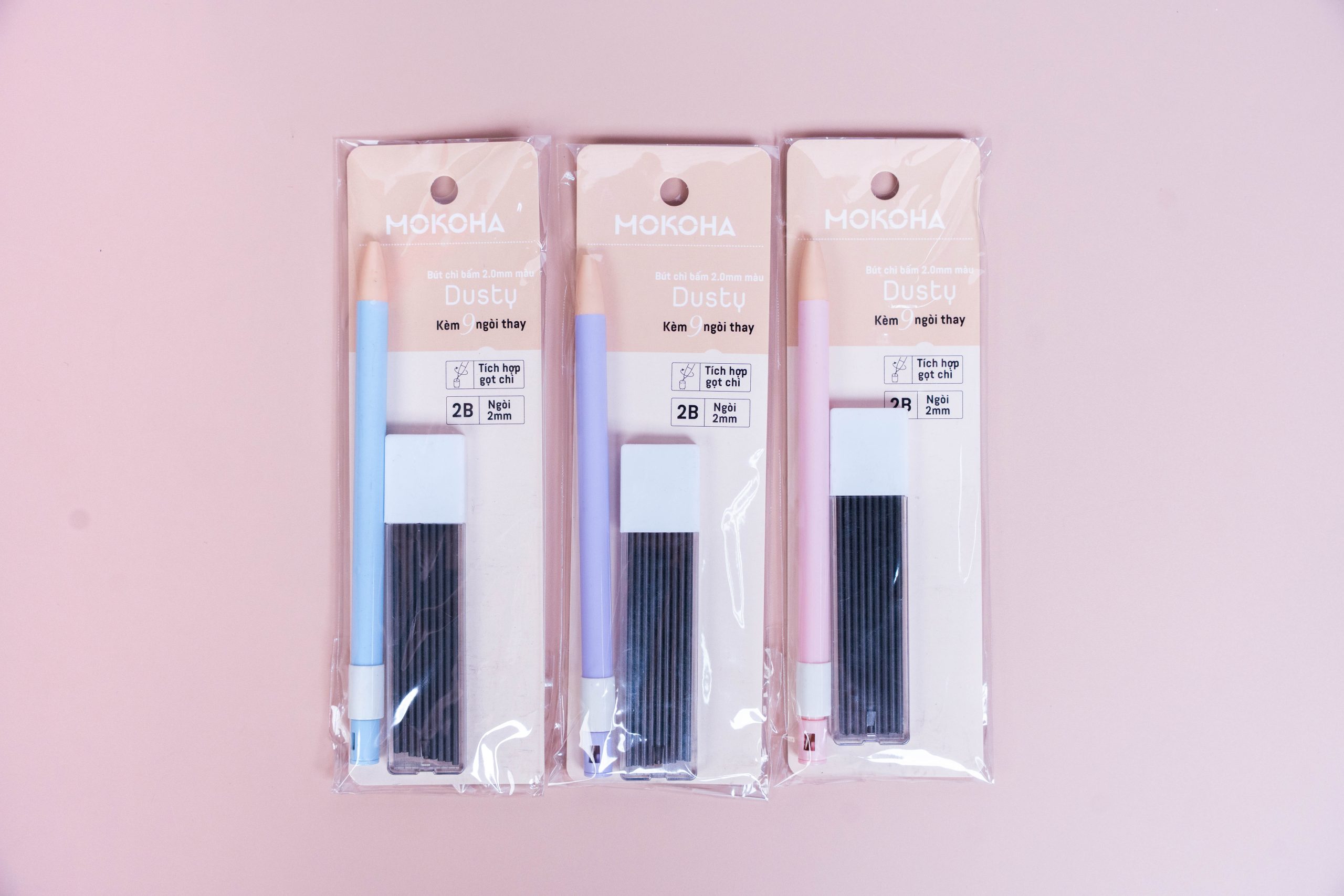 Bút chì bấm 2.0 kèm 9 ngòi thay - Màu Dusty - Ảnh 2